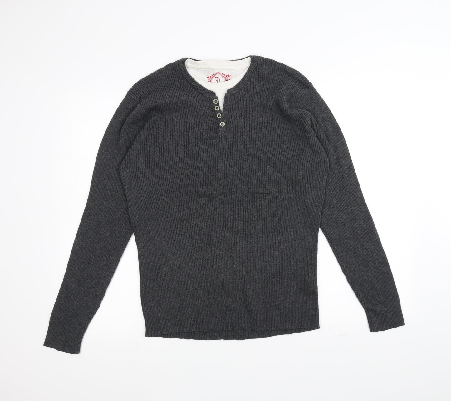 Cedar Wood State Mens Grey   Pullover Jumper Size L
