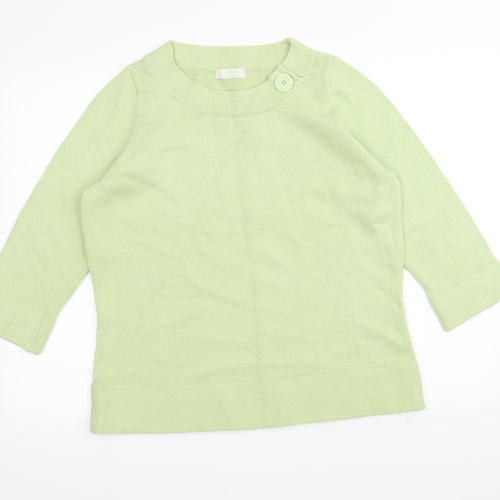 Marks and Spencer Womens Green  Knit Pullover Jumper Size 18