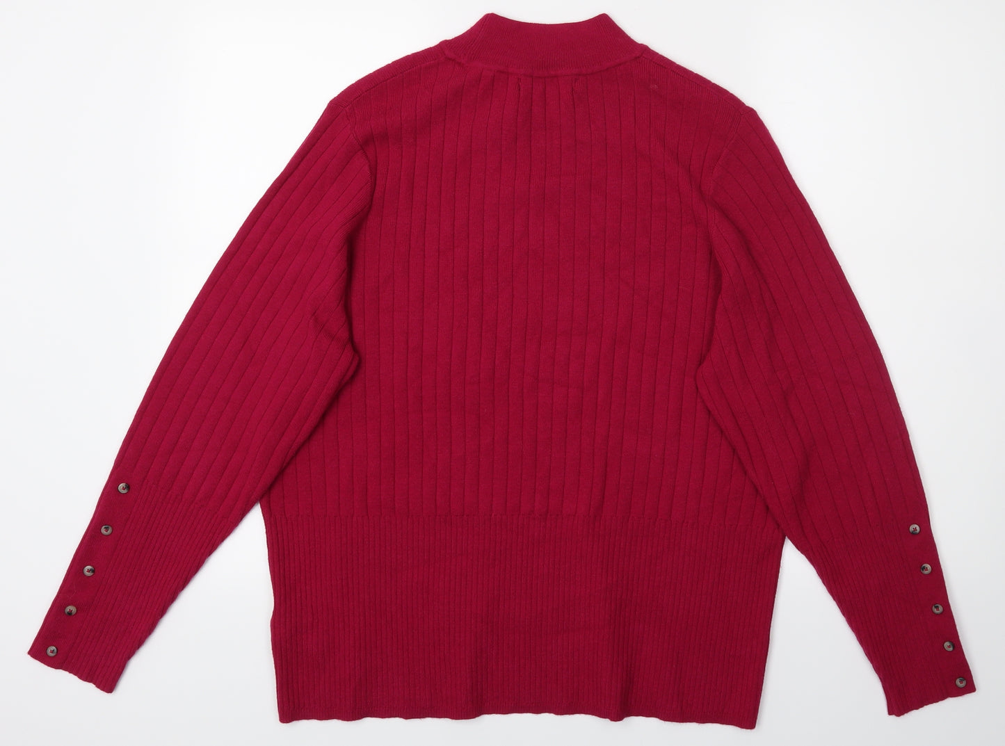 M&S Womens Pink   Pullover Jumper Size 24