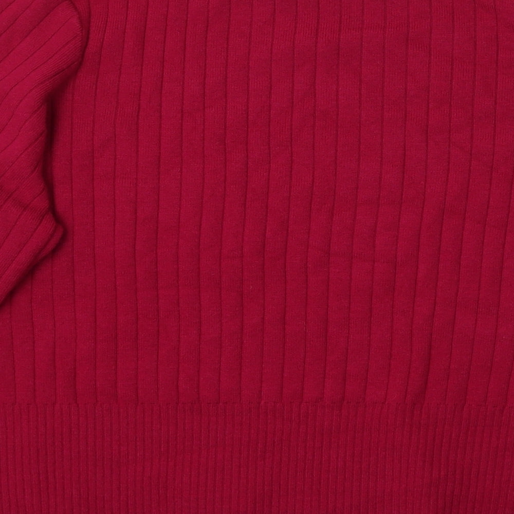 M&S Womens Pink   Pullover Jumper Size 24