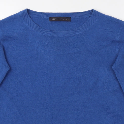 M&S Womens Blue   Pullover Jumper Size 8