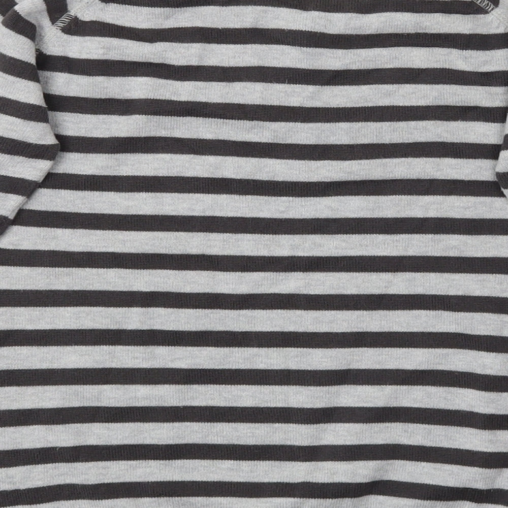 Cherokee Boys Grey Striped  Pullover Jumper Size 5-6 Years