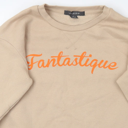 Primark Womens Beige   Pullover Jumper Size XS  - Fantastique