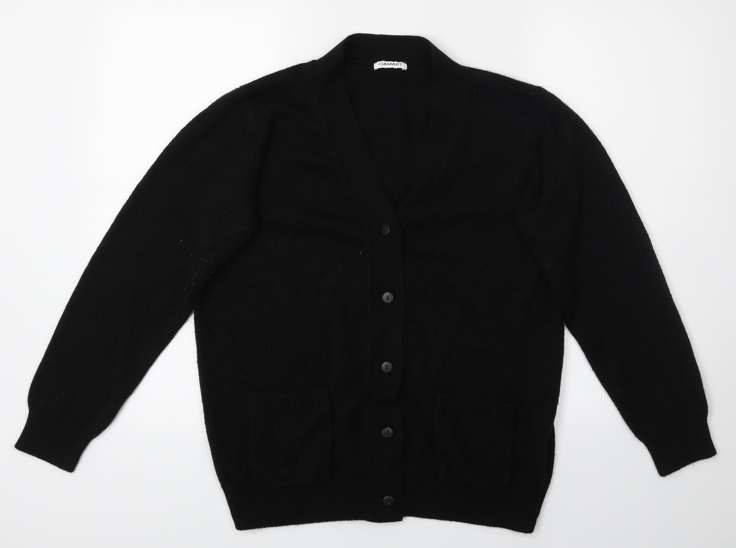 Damart Womens Black   Cardigan Jumper Size M