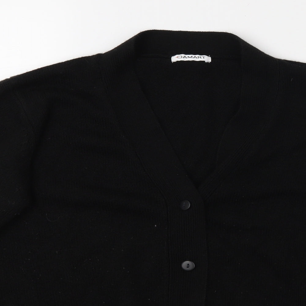 Damart Womens Black   Cardigan Jumper Size M