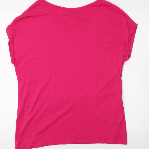 Wallis Womens Pink   Basic T-Shirt Size M