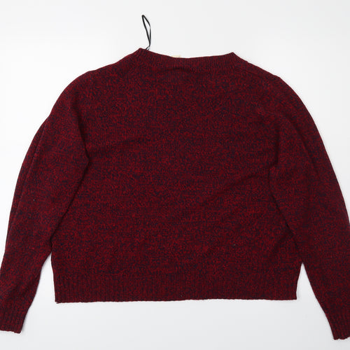 Divided Womens Red   Pullover Jumper Size L