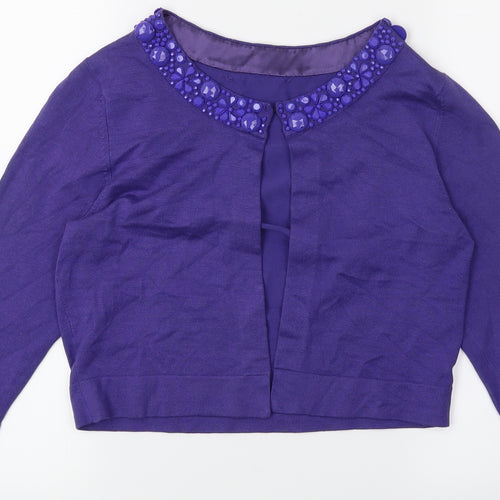 Pre Worn Womens Purple   Cardigan Jumper Size S