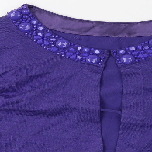 Pre Worn Womens Purple   Cardigan Jumper Size S