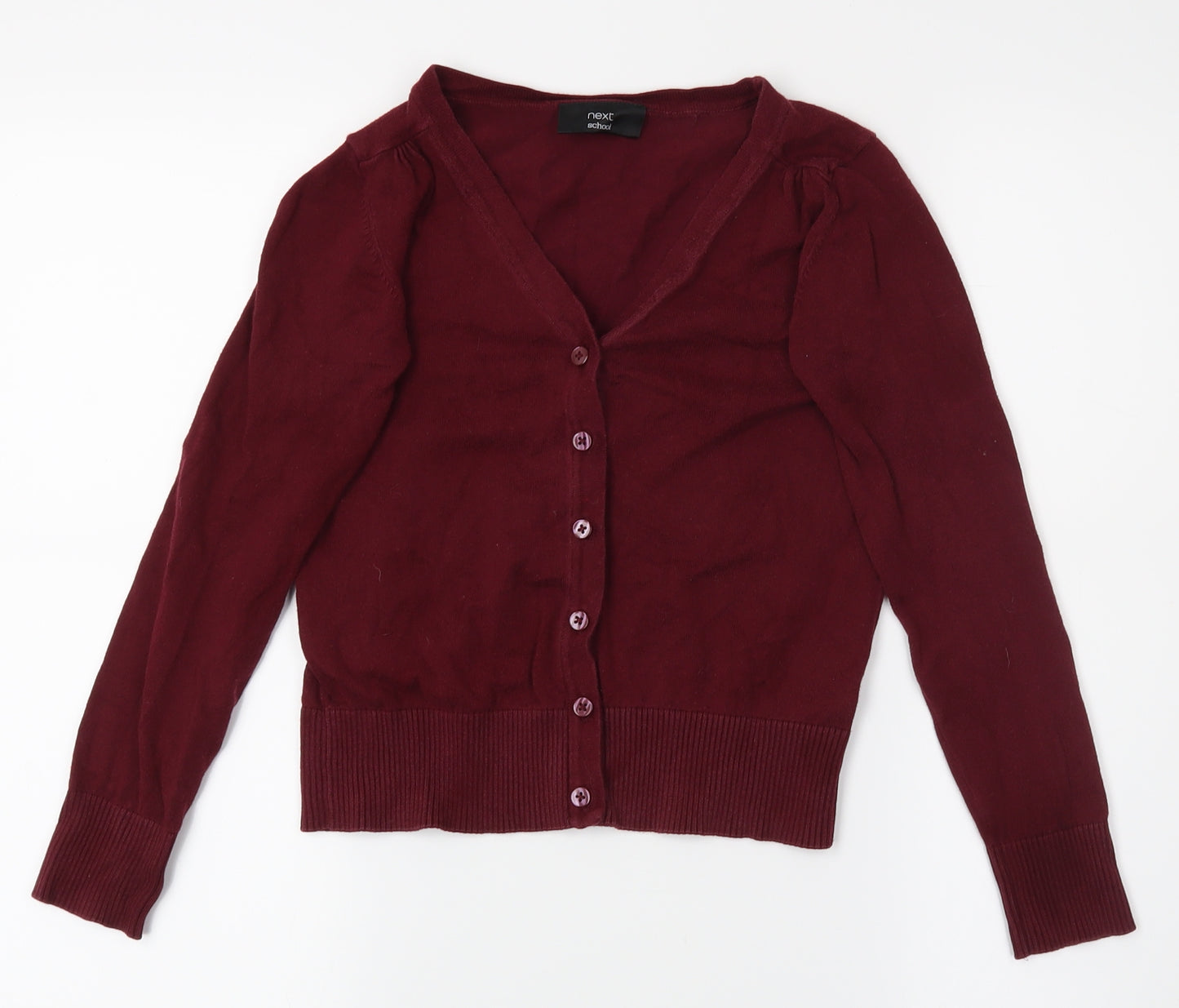 NEXT Girls Red   Cardigan Jumper Size 9 Years