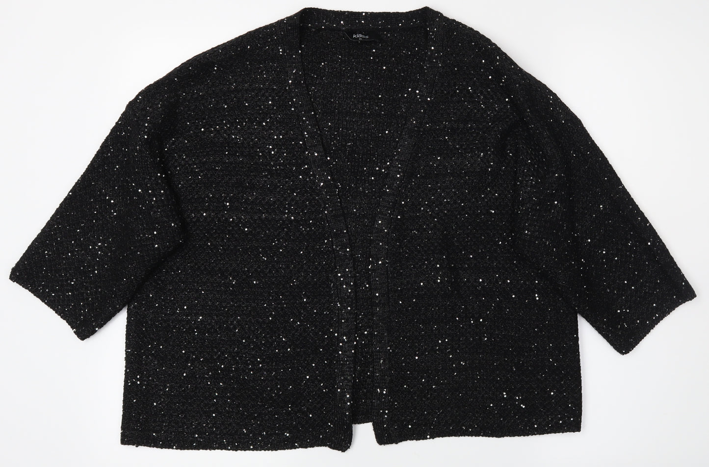 Klass Womens Black   Cardigan Jumper Size XL