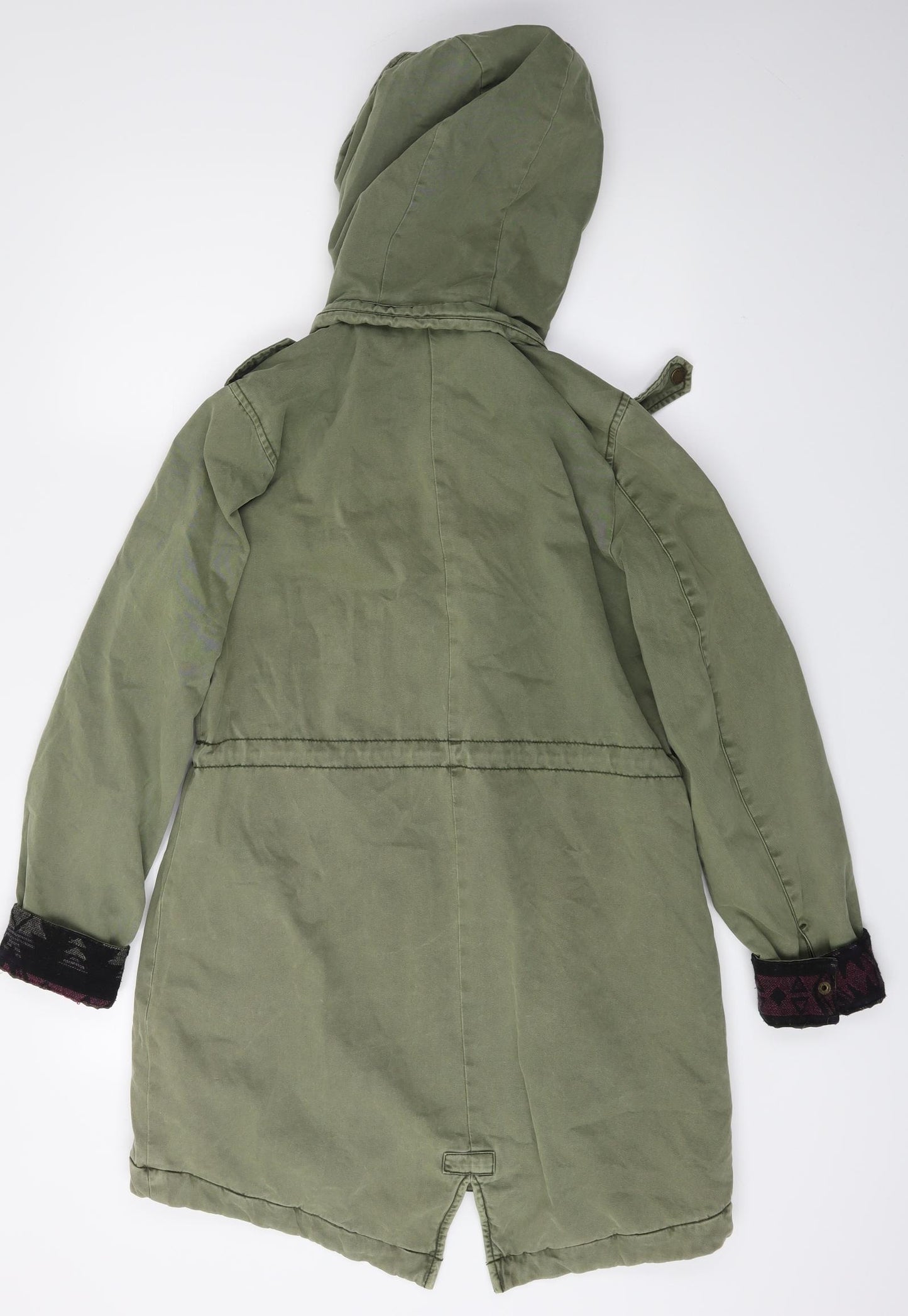 Debenhams Womens Green   Overcoat Coat Size 8