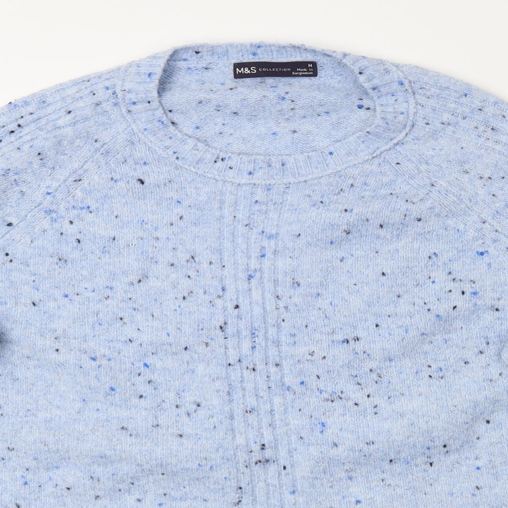 M&S Womens Blue   Pullover Jumper Size M