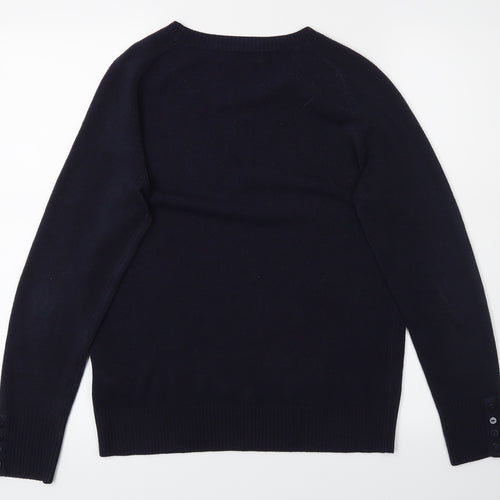 M&S Womens Blue   Pullover Jumper Size 10