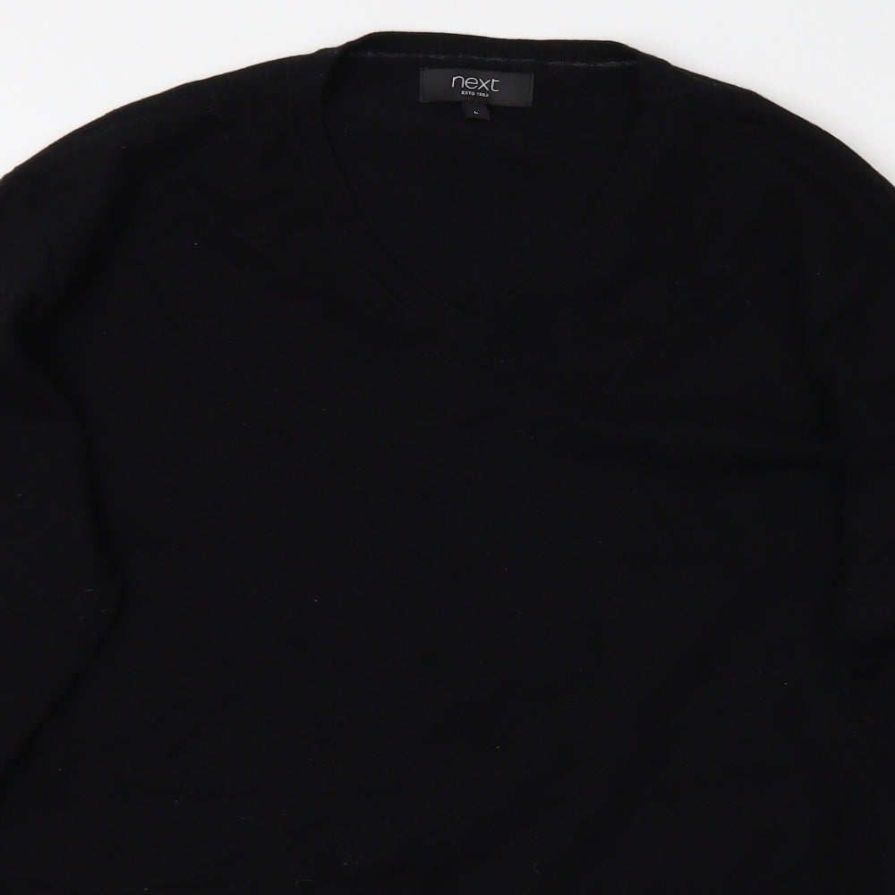 NEXT Mens Black    T-Shirt Size L