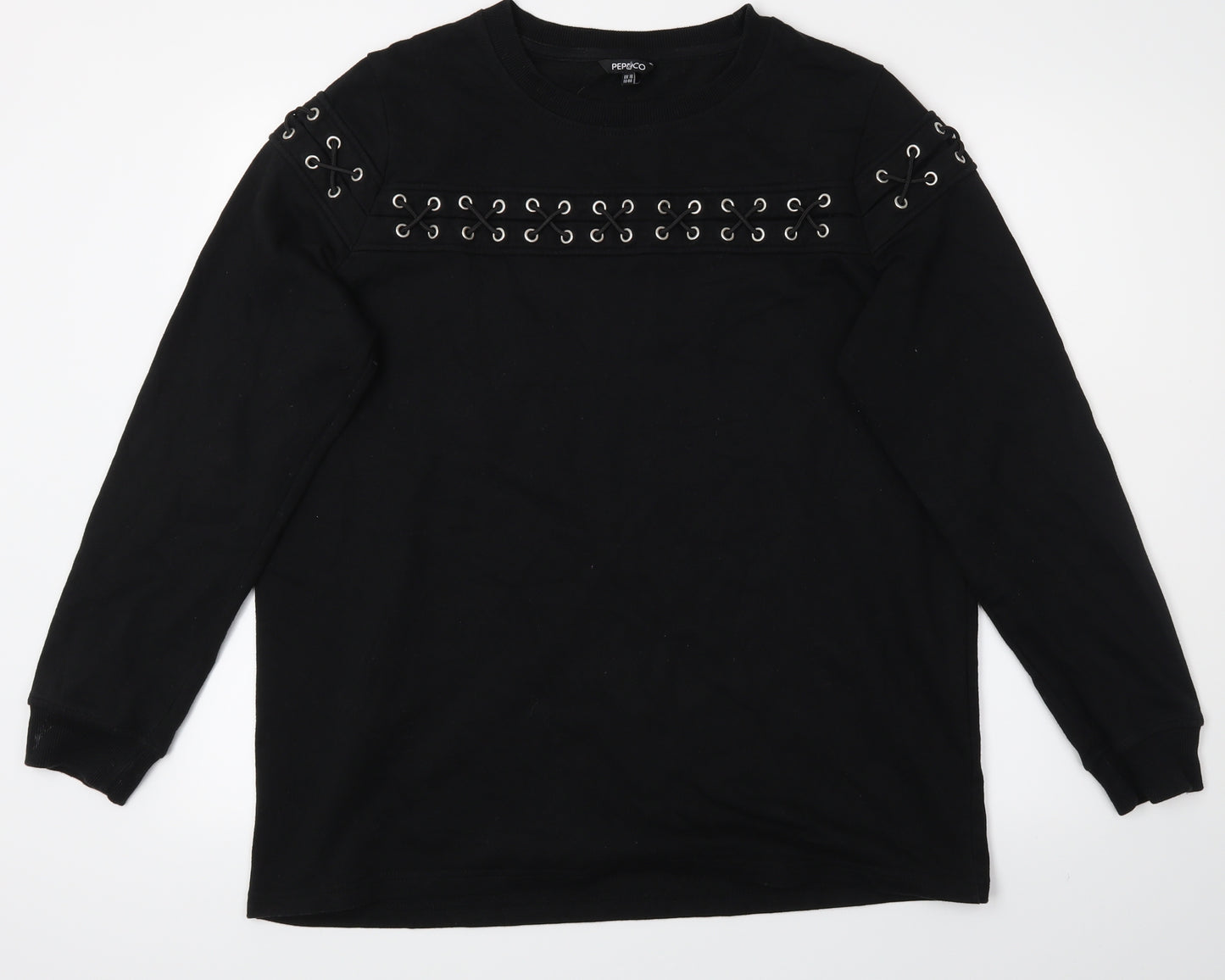 Pep & Co Womens Black   Basic T-Shirt Size 18