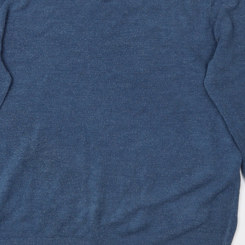 M&S Mens Blue   Pullover Jumper Size L