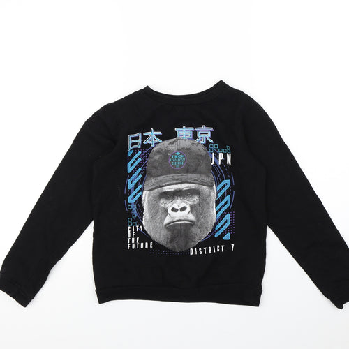 pep & co  Boys Black   Pullover Jumper Size 11 Years