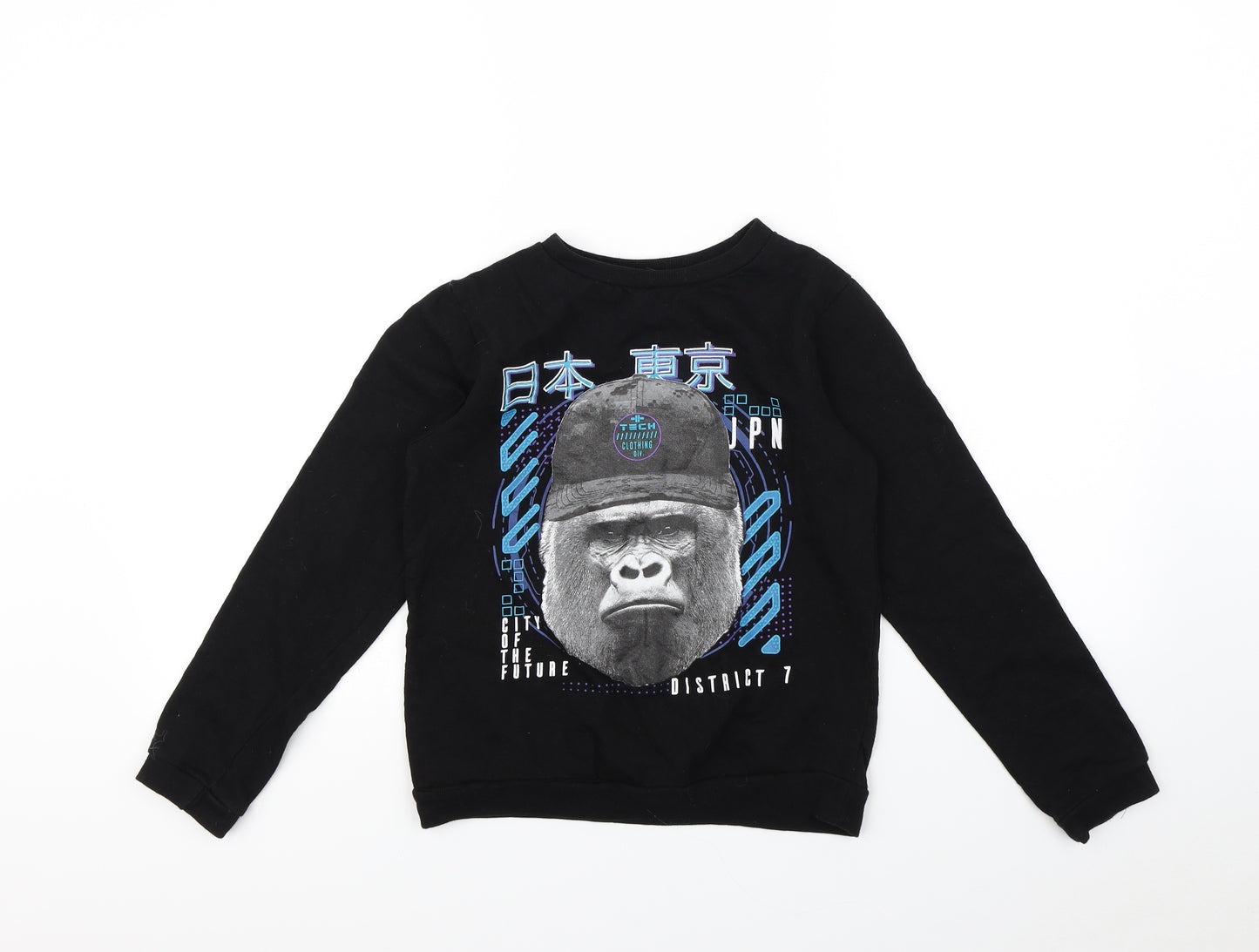 pep & co  Boys Black   Pullover Jumper Size 11 Years