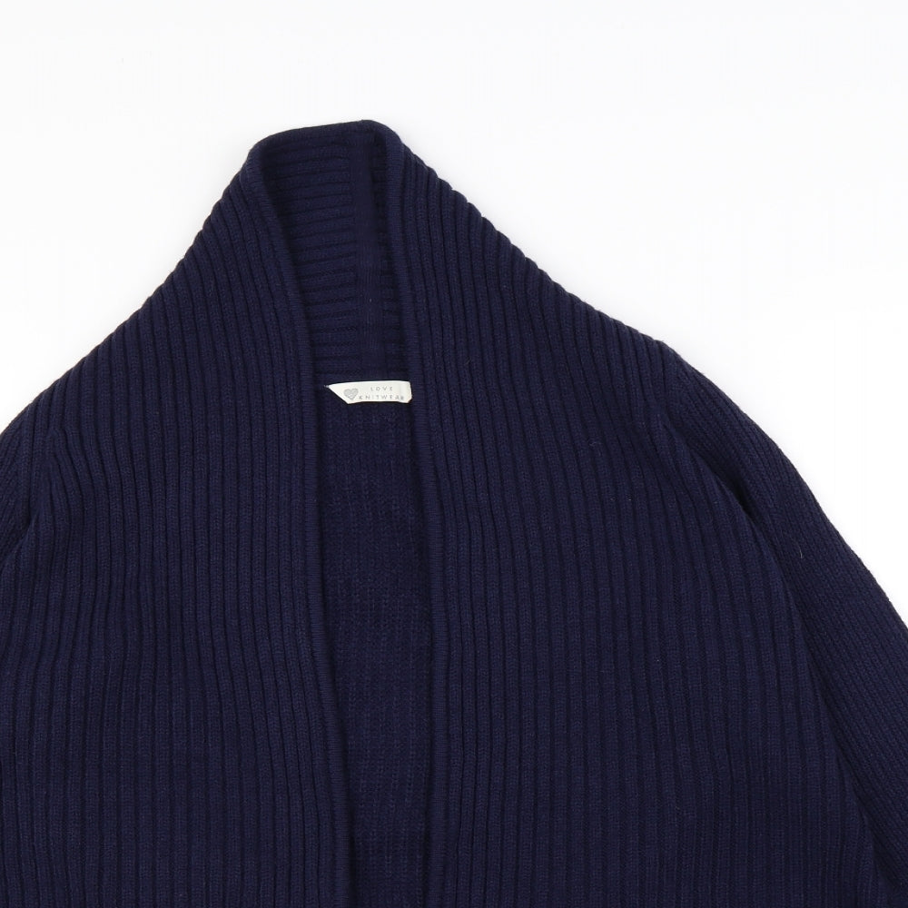 BHS Womens Blue   Cardigan Jumper Size 14