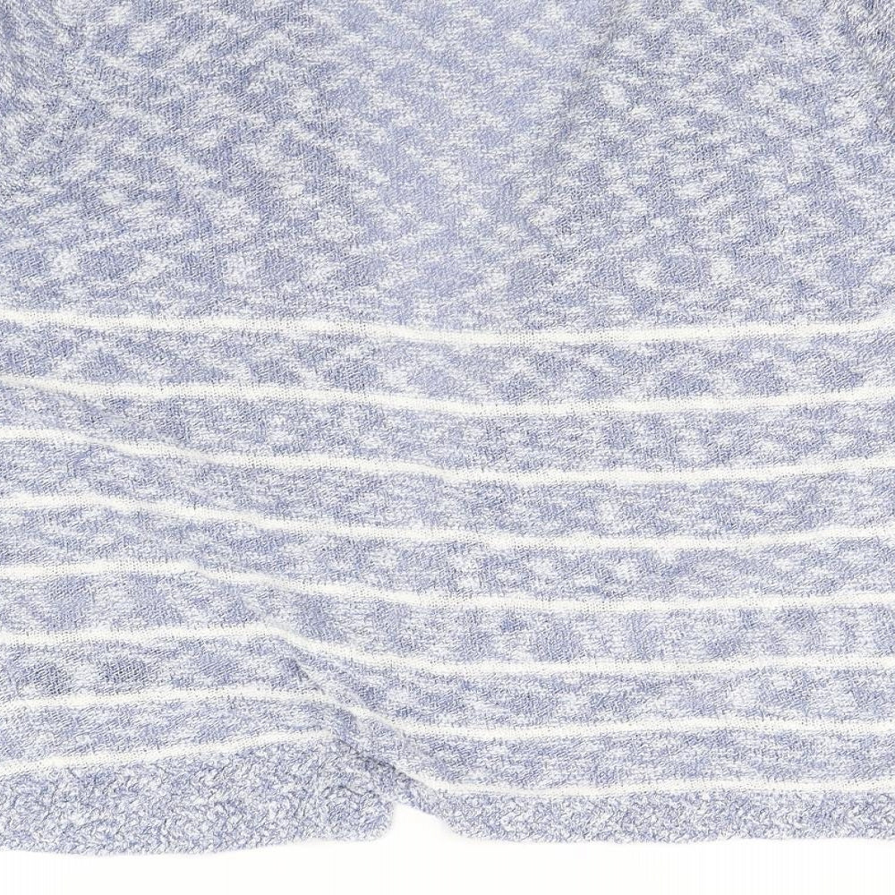 Per Una Womens Blue Striped  Cardigan Jumper Size 22