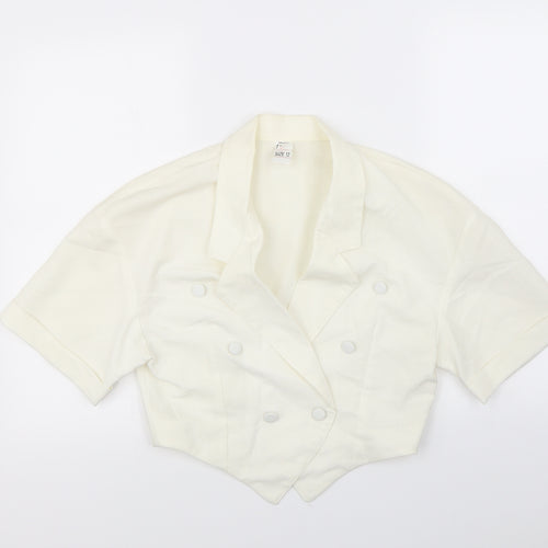 snob Womens Ivory   Jacket  Size 12