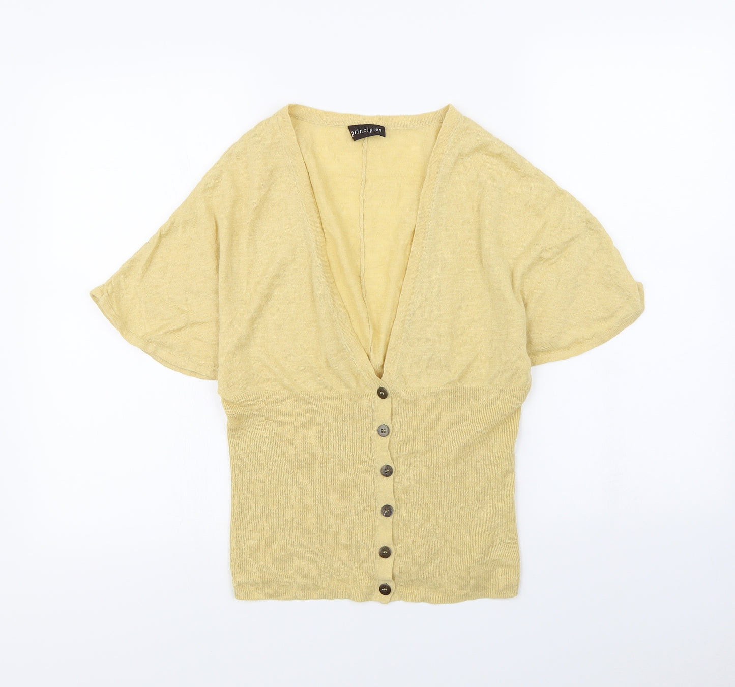 Principles Womens Yellow   Cape Jumper Size 12
