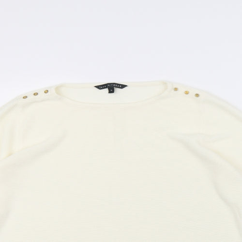 Love Knitwear Womens Ivory   Pullover Jumper Size 16