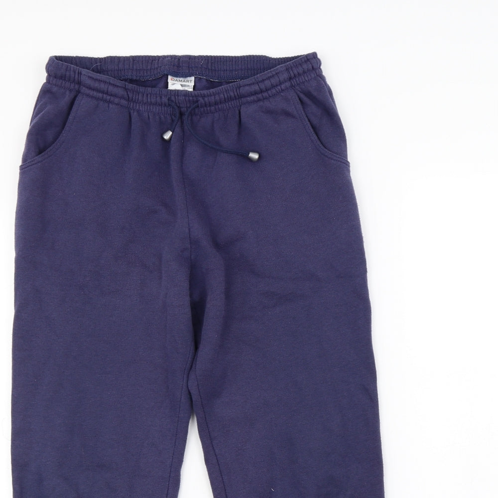 Damart Womens Blue   Jogger Trousers Size 10 L25 in