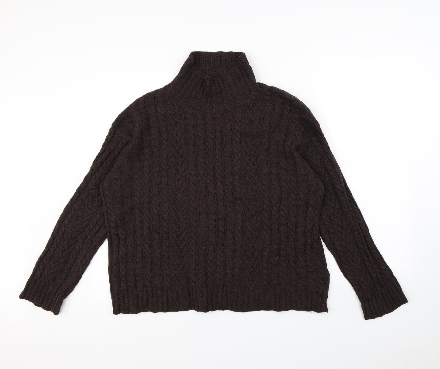 M&s Womens Brown   Pullover Jumper Size M