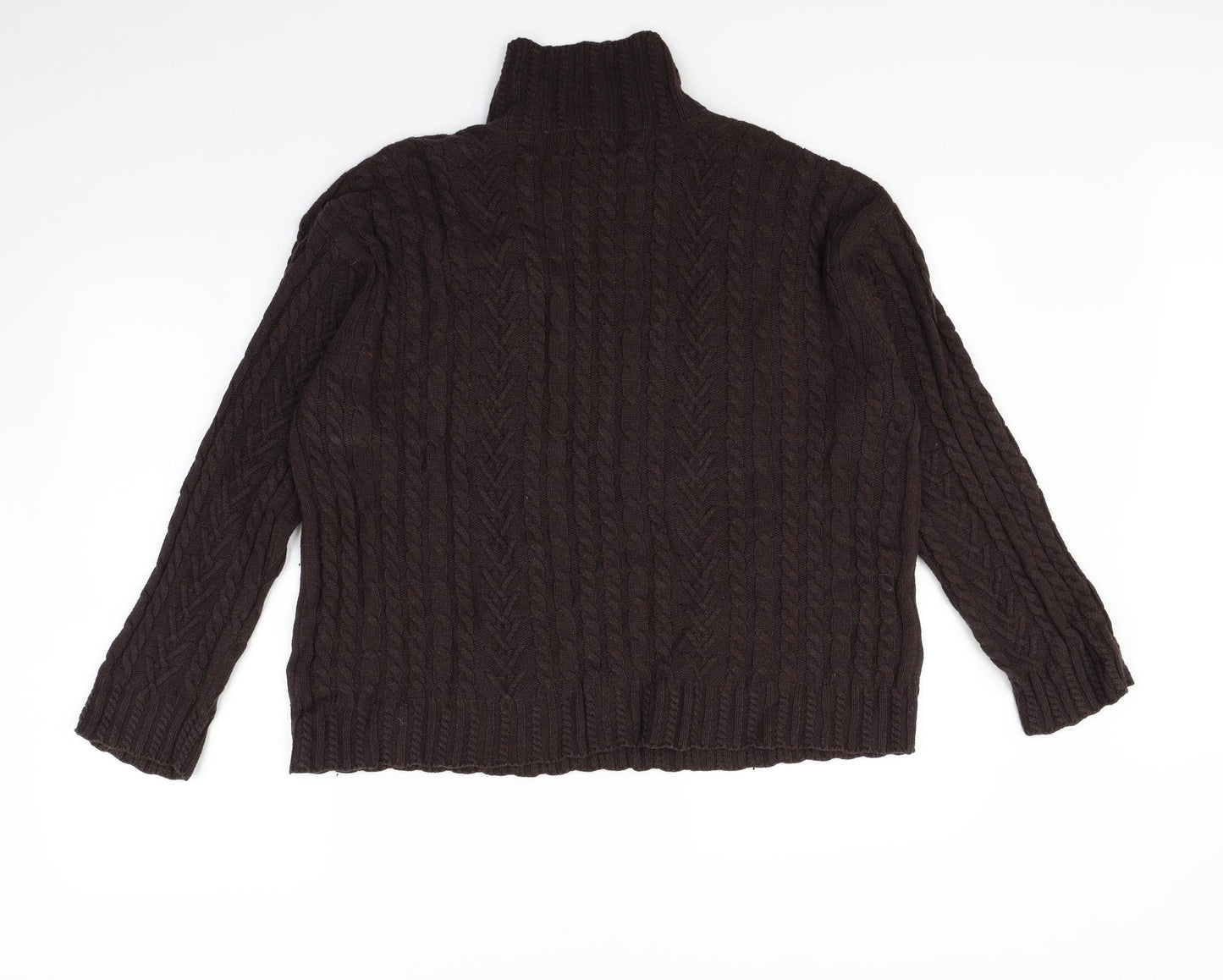 M&s Womens Brown   Pullover Jumper Size M