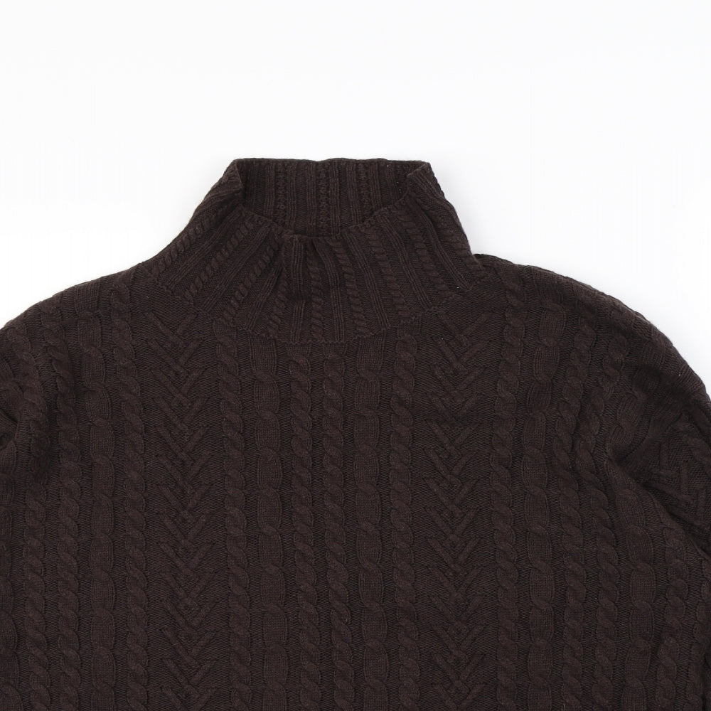 M&s Womens Brown   Pullover Jumper Size M
