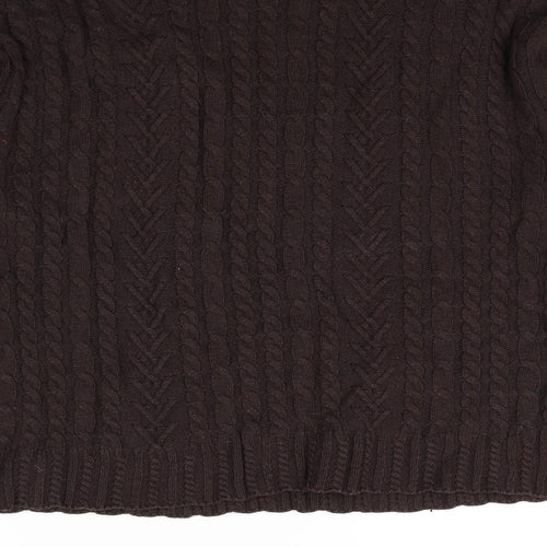 M&s Womens Brown   Pullover Jumper Size M