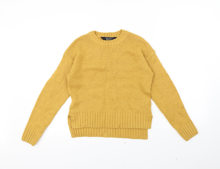 New Look Girls Yellow   Pullover Jumper Size 12 Years