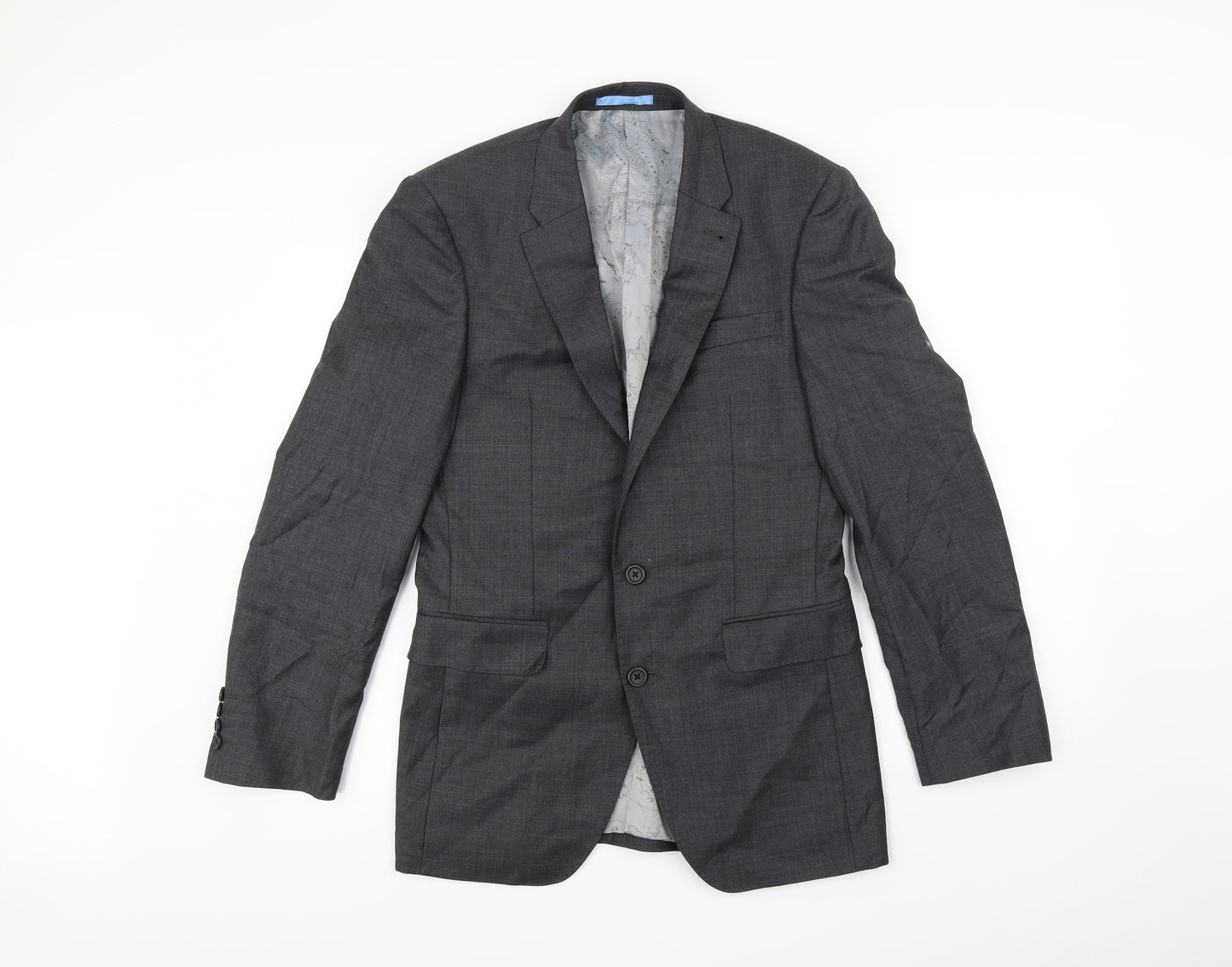 NEXT Mens Grey   Jacket Blazer Size S  - Shoulder Pads