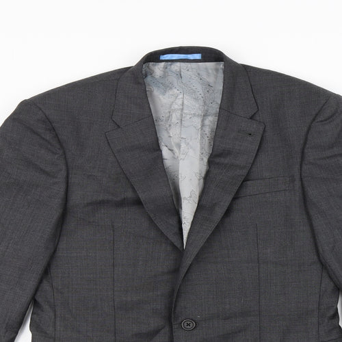 NEXT Mens Grey   Jacket Blazer Size S  - Shoulder Pads