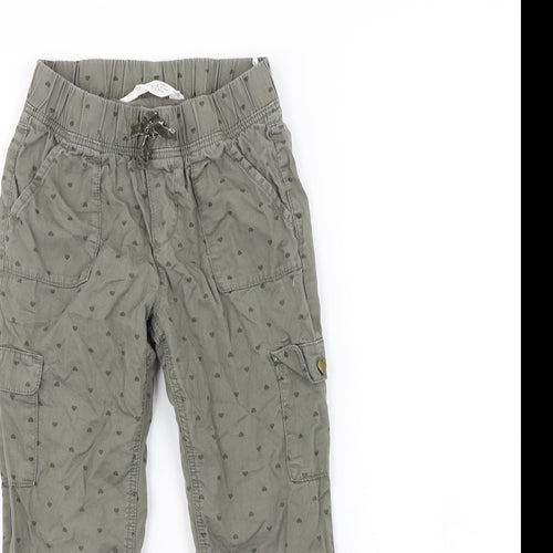 H&M Girls Green Spotted  Jogger Trousers Size 5 Years