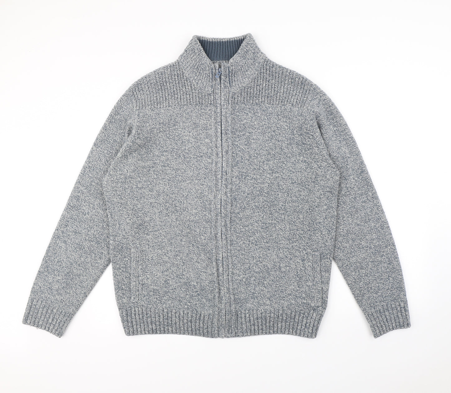 89th & Madison Mens Blue   Full Zip Jumper Size L