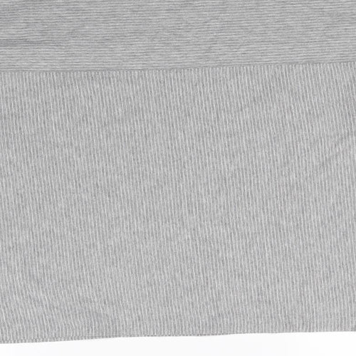 M&s Womens Grey Striped  Pullover Jumper Size 18