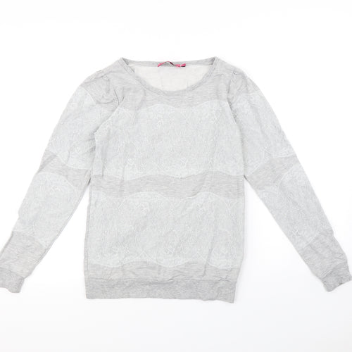 Boohoo Womens Grey   Pullover Jumper Size 10
