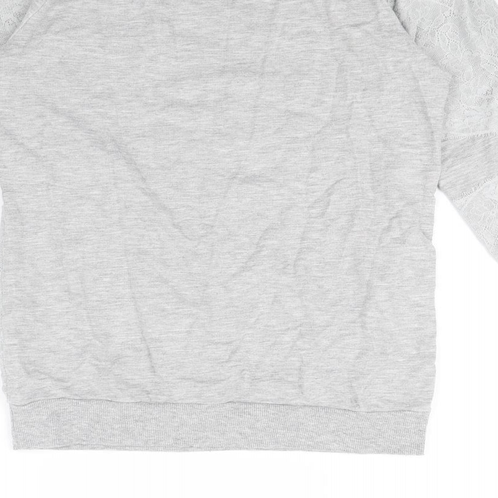 Boohoo Womens Grey   Pullover Jumper Size 10