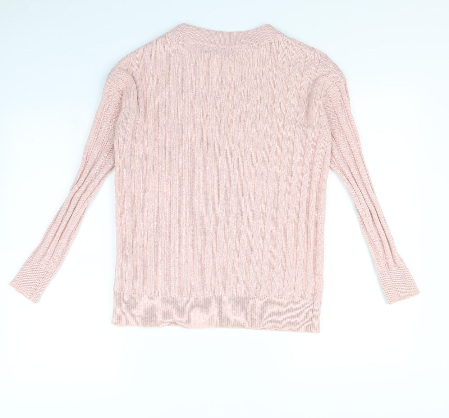 M&s Womens Pink   Pullover Jumper Size XS