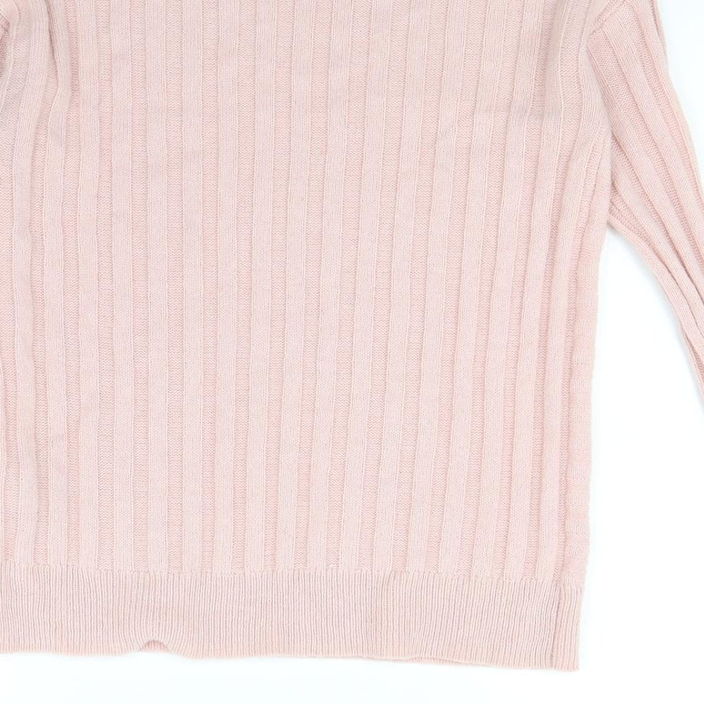 M&s Womens Pink   Pullover Jumper Size XS