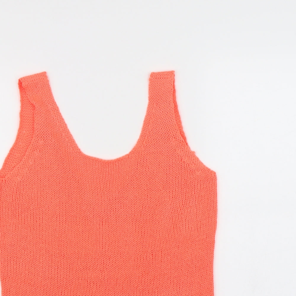Vera Moda Womens Orange   Basic Tank Size S