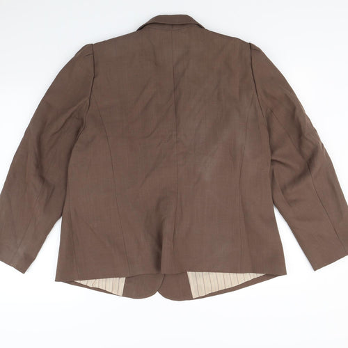 essence Womens Brown   Jacket Blazer Size 20  - Shoulder Pads