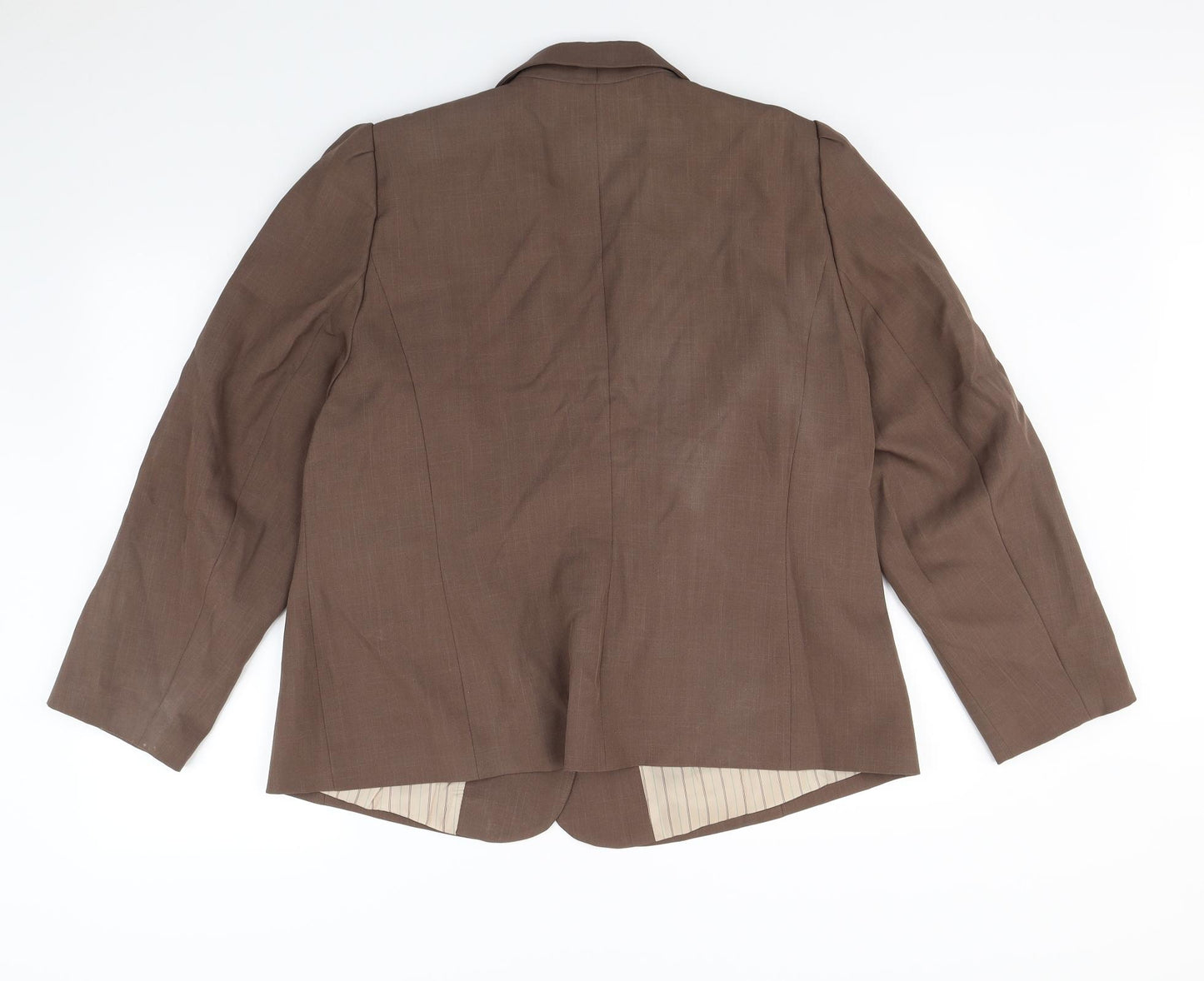 essence Womens Brown   Jacket Blazer Size 20  - Shoulder Pads