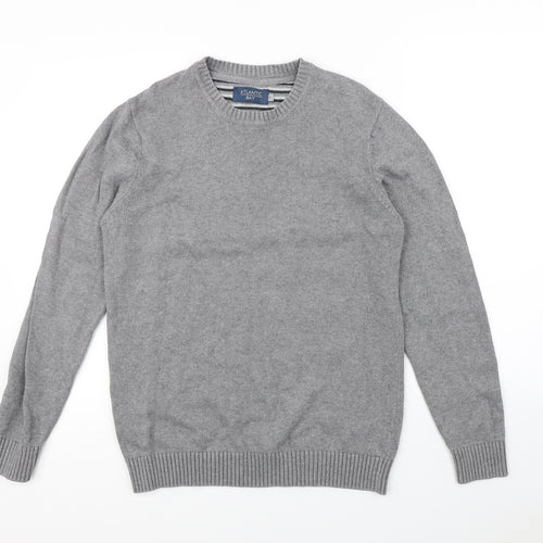 Atlantic Bay Mens Grey   Pullover Jumper Size S