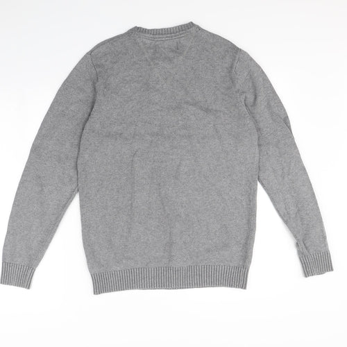Atlantic Bay Mens Grey   Pullover Jumper Size S
