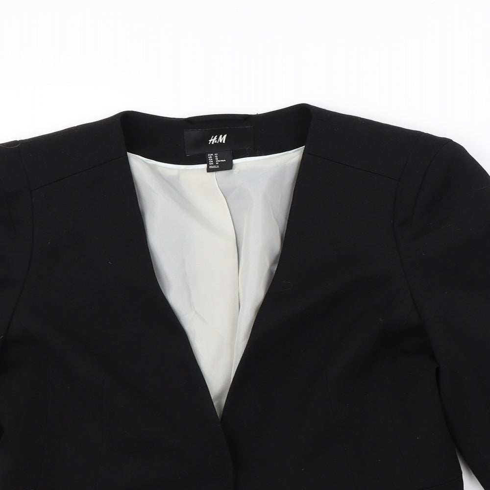 H&M Womens Black   Jacket Blazer Size 12