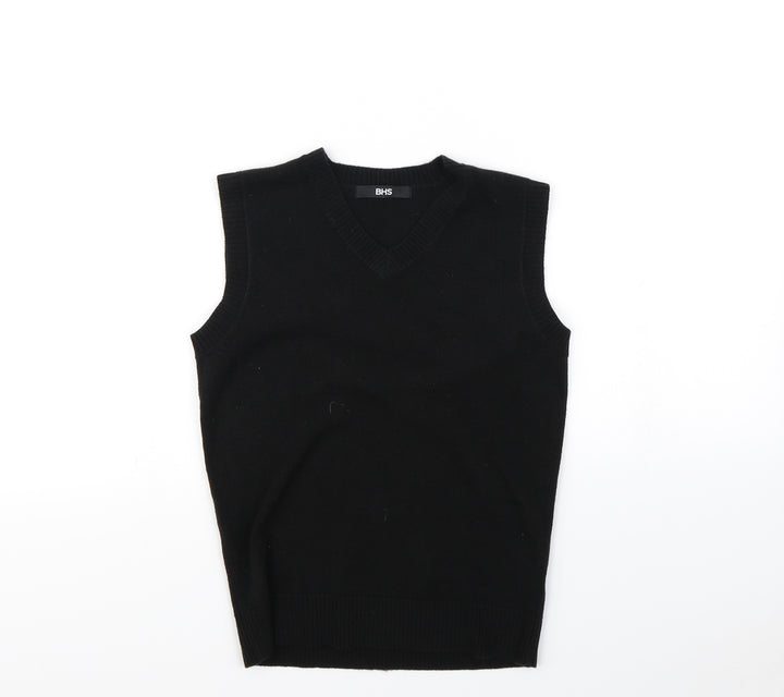 BHS Girls Black Pullover Jumper Size 9 Years